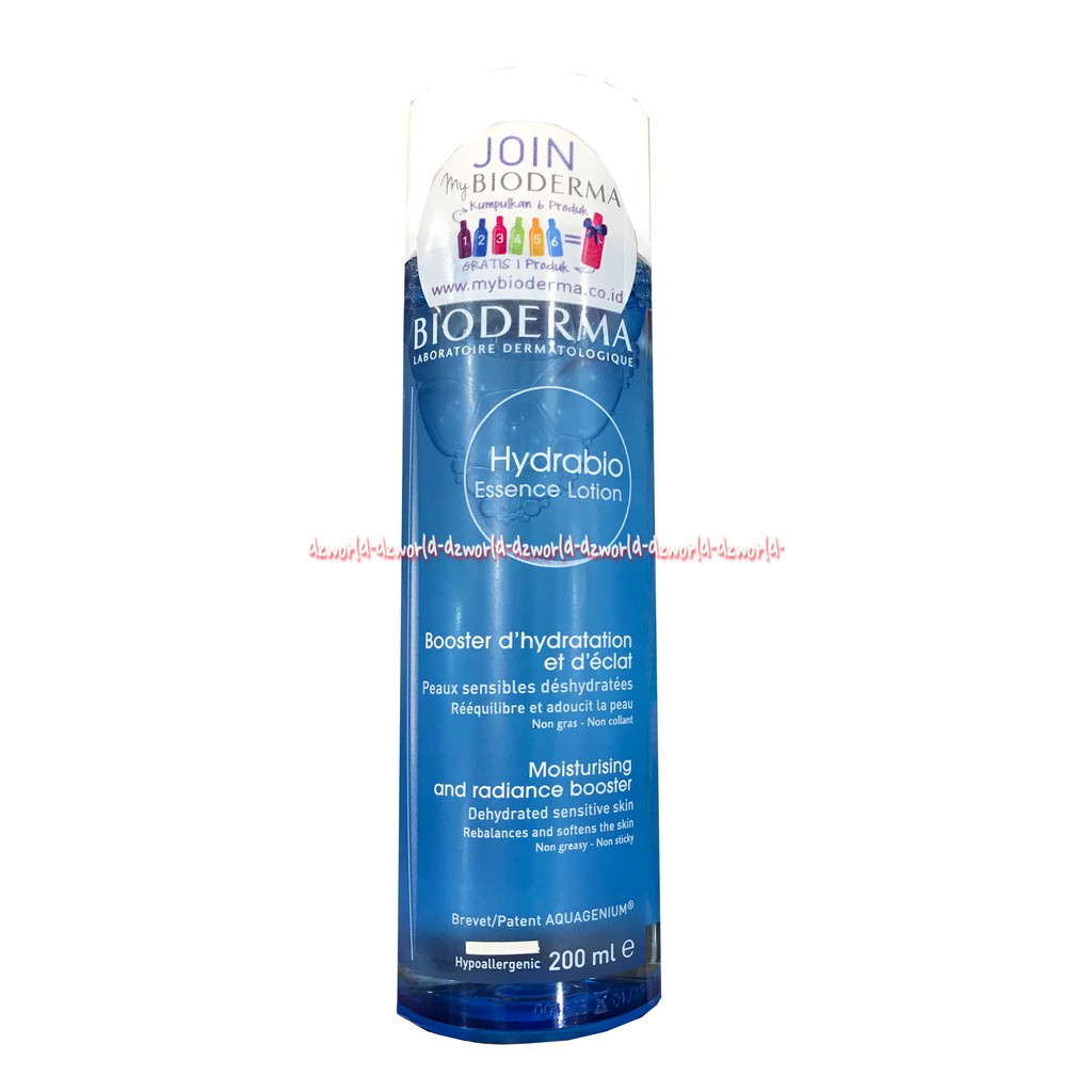 Bioderma Hydrabio Essence Lotion 200ml Pelembab Kulit Losion Bio Derma Moisturizing And Radiance Booster