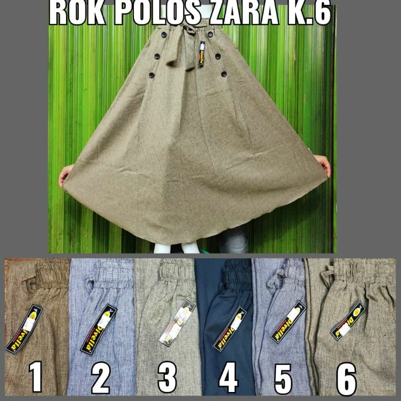 ROK POLOS ZARA by divela//rok model payung