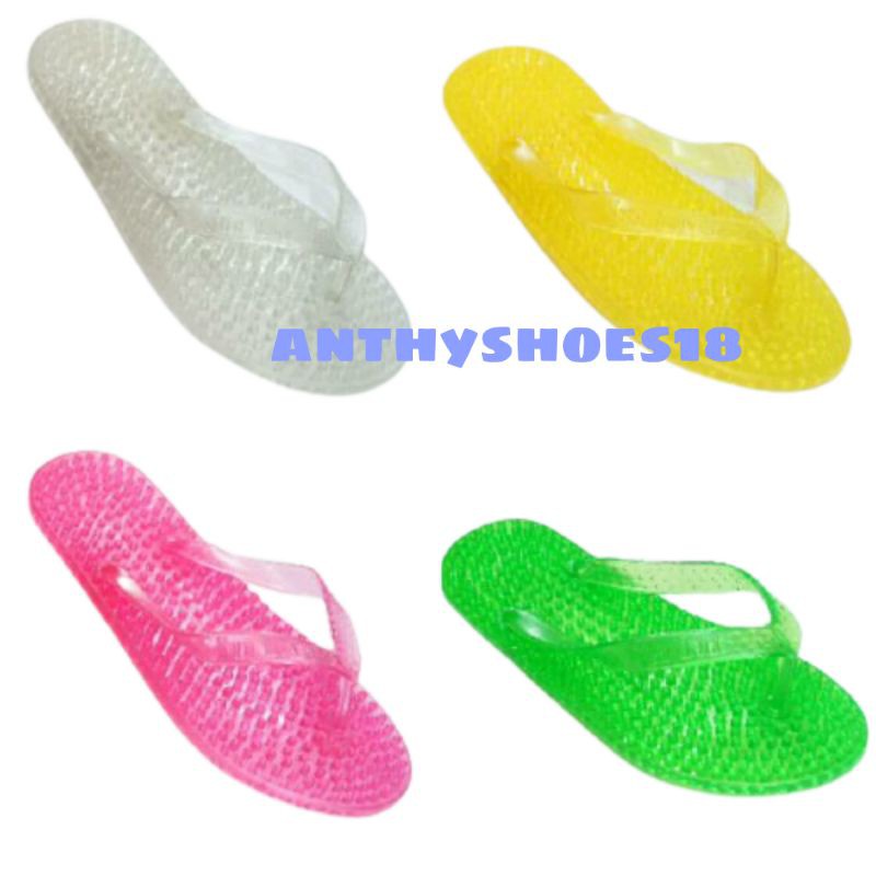 Sandal Karet Kesehatan Refleksi Terapi Rematik Bening