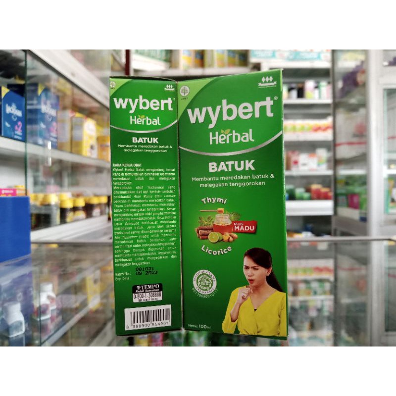 WYBERT HERBAL BATUK SIRUP 100 ML - ED 12/2024