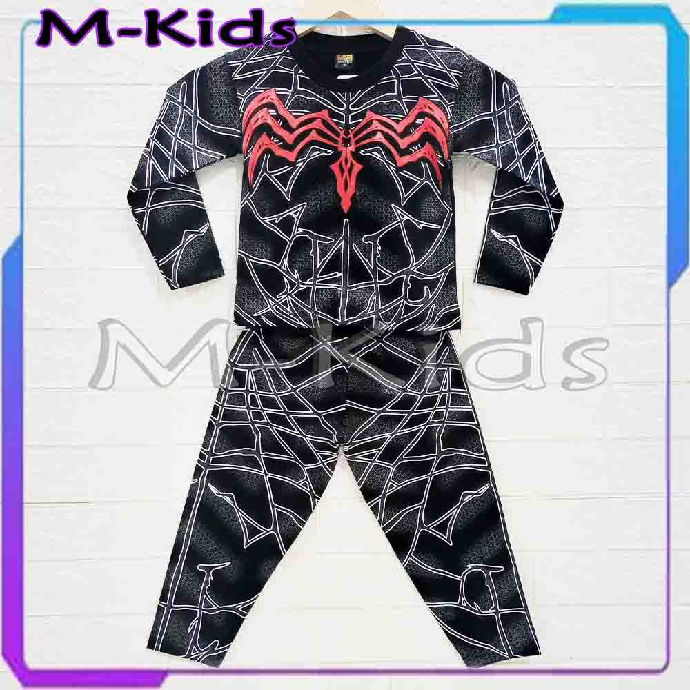 MKids88 - Baju Setelan Anak Laki-Laki Spiderman / Baju Tidur Anak Piyama Spiderman VENOM Superhero