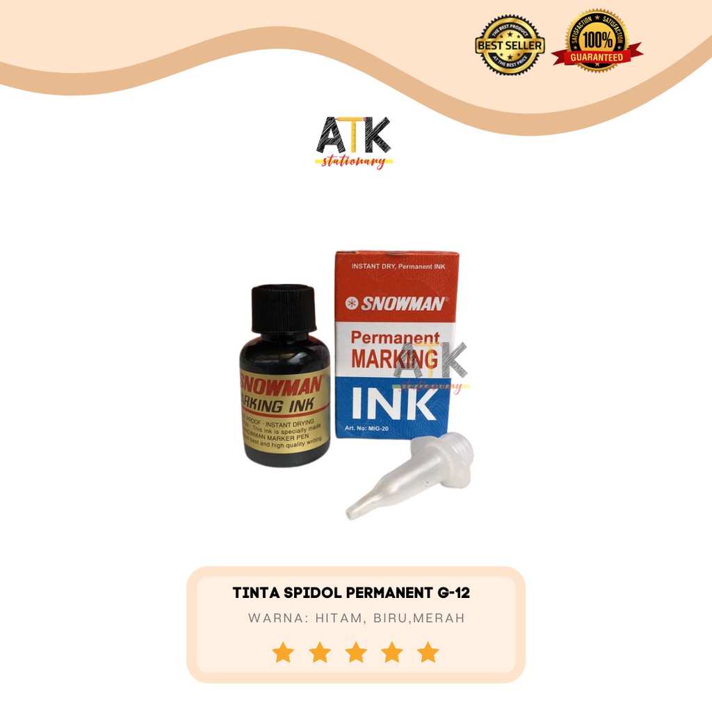 

Tinta Refill Spidol Permanent Marker Snowman G-12 atk