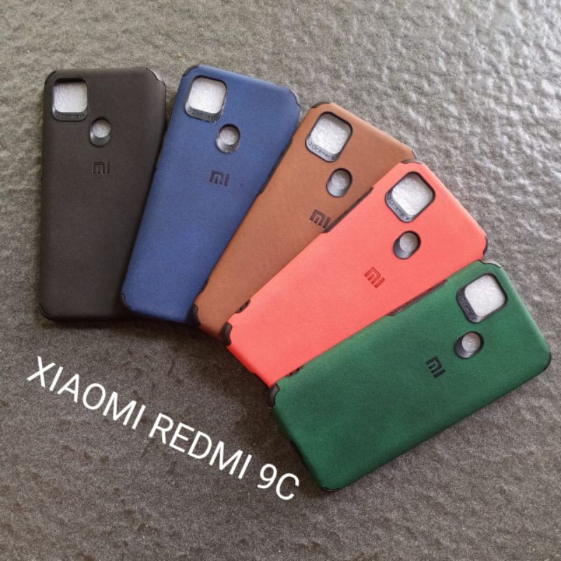 Case Xiaomi redmi 9C . Redmi 10A leather kulit ( 3 motif ) soft softcase softshell silikon cover casing kesing housing