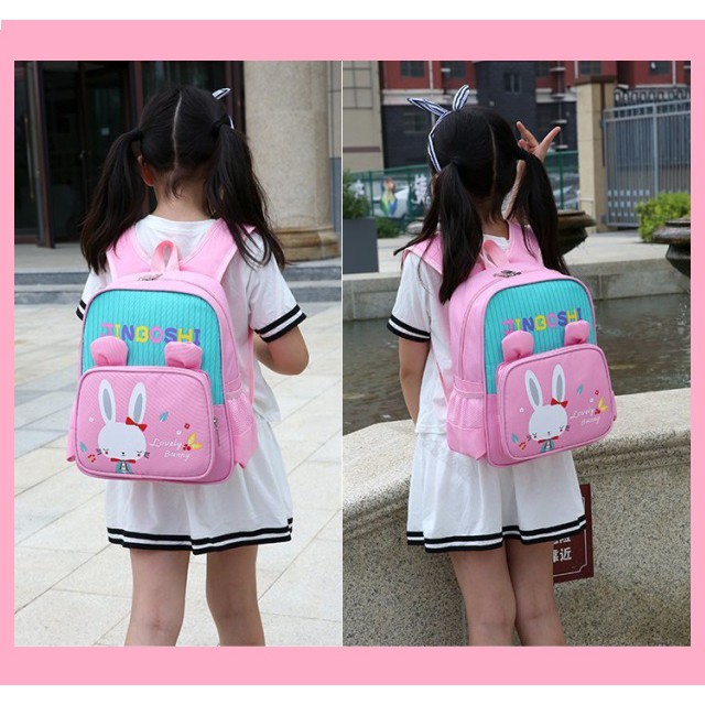 BDKR_TAS - TAS RANSEL ANAK PEREMPUAN RABBIT JINBOSHI TAS SEKOLAH ANAK PG PAUD TK SD SMP TAS NGAJI LES MURAH Tas ransel anak karakter JINBOSHI tas sekolah tas travelling bisa cod