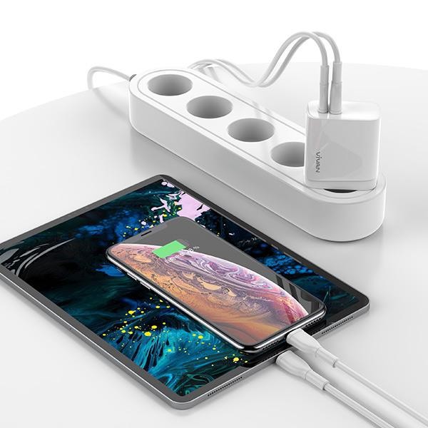 Vivan Power Turbo 30 30W Dual Port 5A QC4 + USB-C Fast Charge PD VOOC