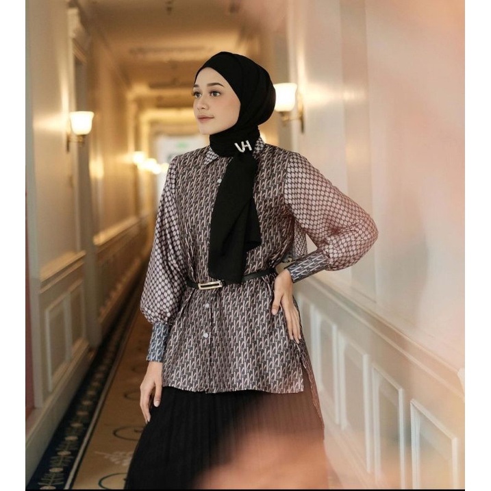 Signature Monogram Series Vanilla Hijab