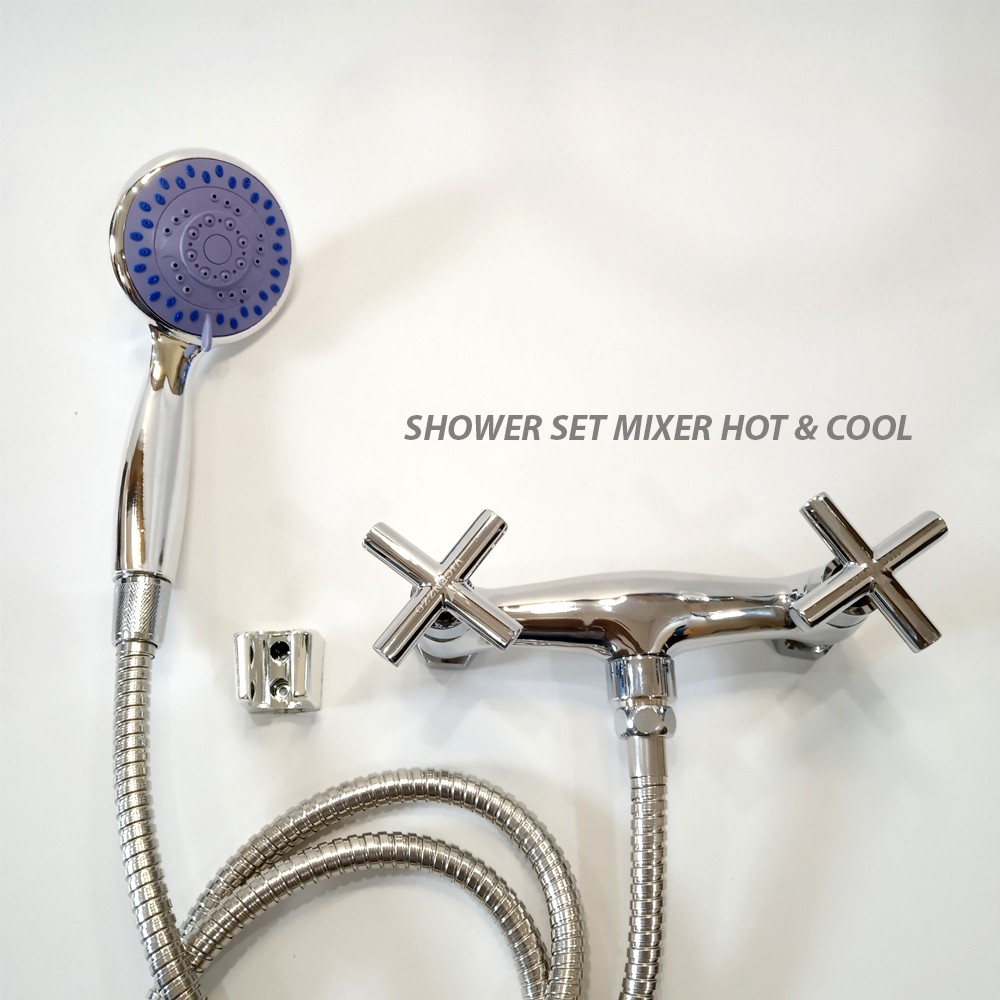 TERMURAH - SHOWER PANAS DINGIN KUNINGAN ABS SHOWER SET KAMAR MANDI/ SHOWER KAMAR MANDI / SHOWER KRAN MIXER