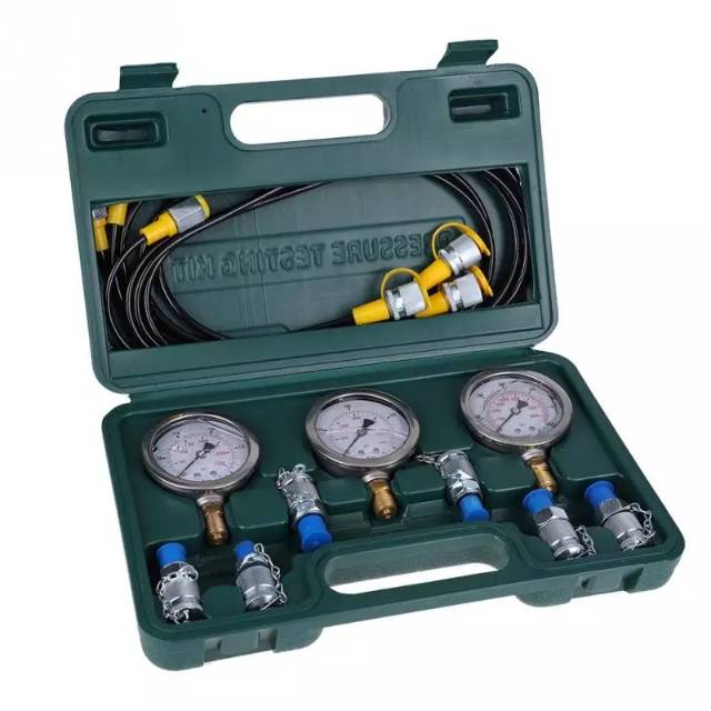 Pressure Resistance Excavator Hydraulic Kit Excavator Parts Hydraulic Gauges Hydraulic Tester for Excavator RBSD Hydraulic Pressure Test Coupling Kit 
