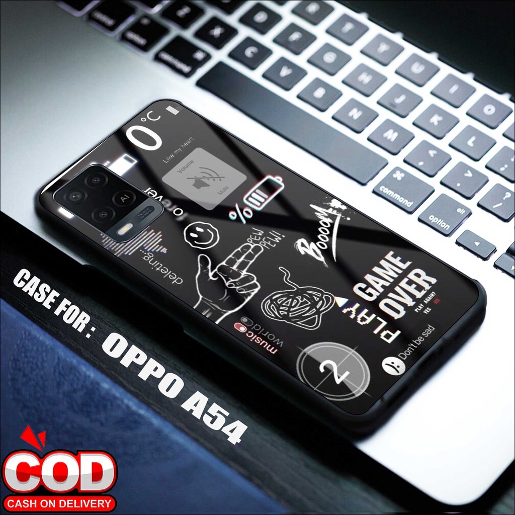 SRC Case OPPO A54 Motif NASA TIKET Hardcase Glossy 2D Terbaru Casing OPPO Sarung Hp OPPO Softcase OP