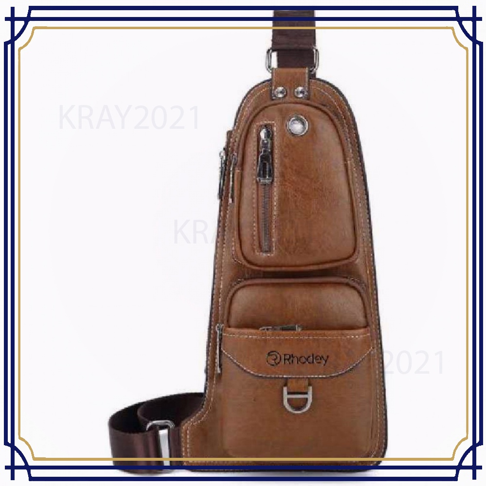 Tas Selempang Kulit Sling Retro Vintage BG582