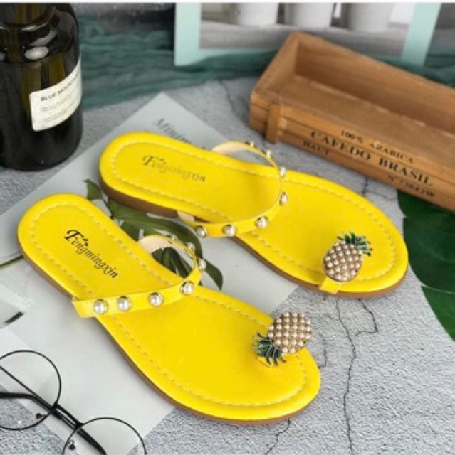 Flat sandal wanita f26 import realpict