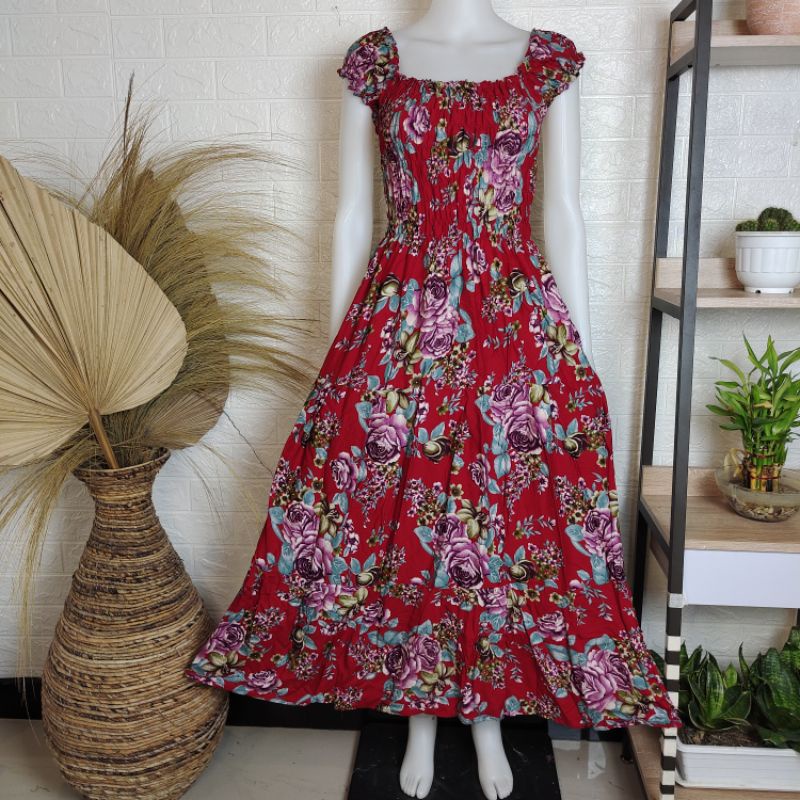 Daster Bali Kerut Susun Mery Panjang