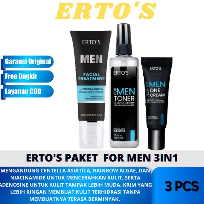 Jual Ertos Paket For Men Men Facial Treatment Mentoner Allone Cream