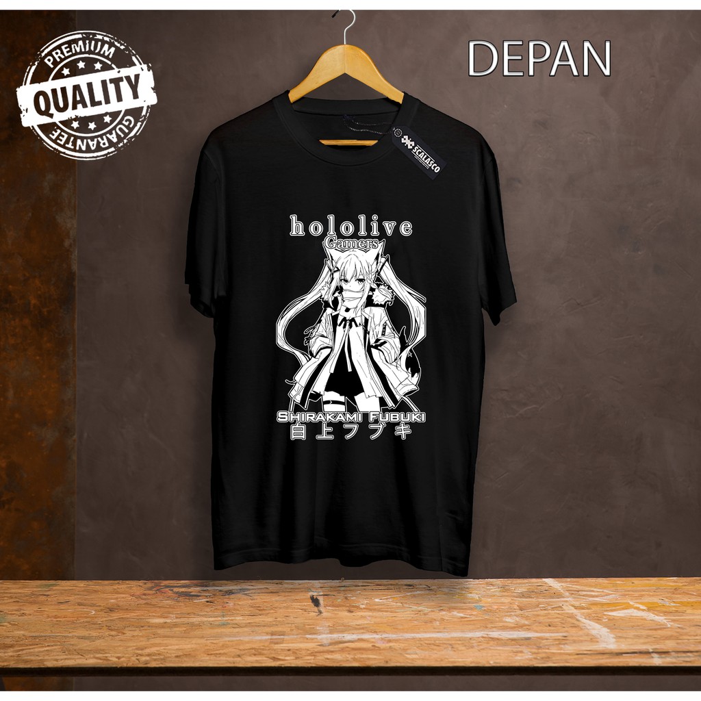 Shirakami Fubuki Kaos Tshirt Anime Hololive Vtuber