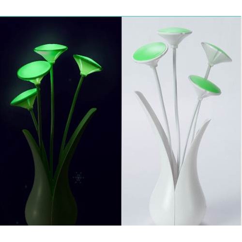 Smart Light Powered Flower LED Table Light Bedroom Lamp / Lampu Tidur