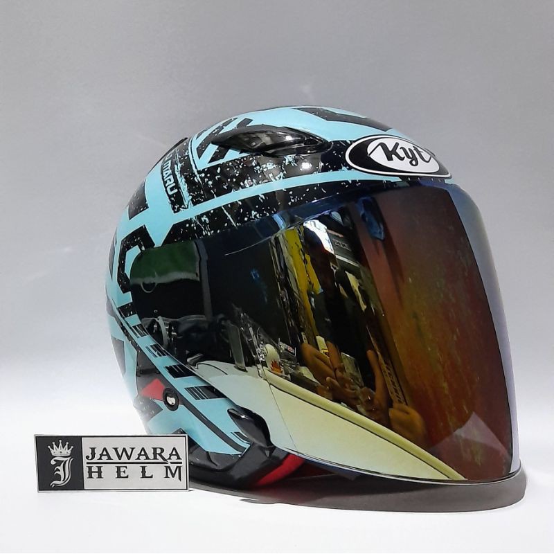 KACA HELM VISOR HELM VENOM OPEN IRIDIUM SILVER PELANGI GOLD KYT DJ MARU GALAXY KYOTO INK CENTRO