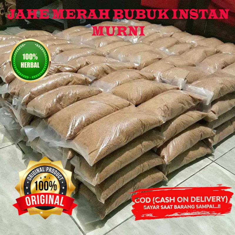 

100% ORIGINAL JAHE MERAH BUBUK SERBUK MURNI INSTAN HERBAL ALAMI RED GINGER POWDER TERLARIS