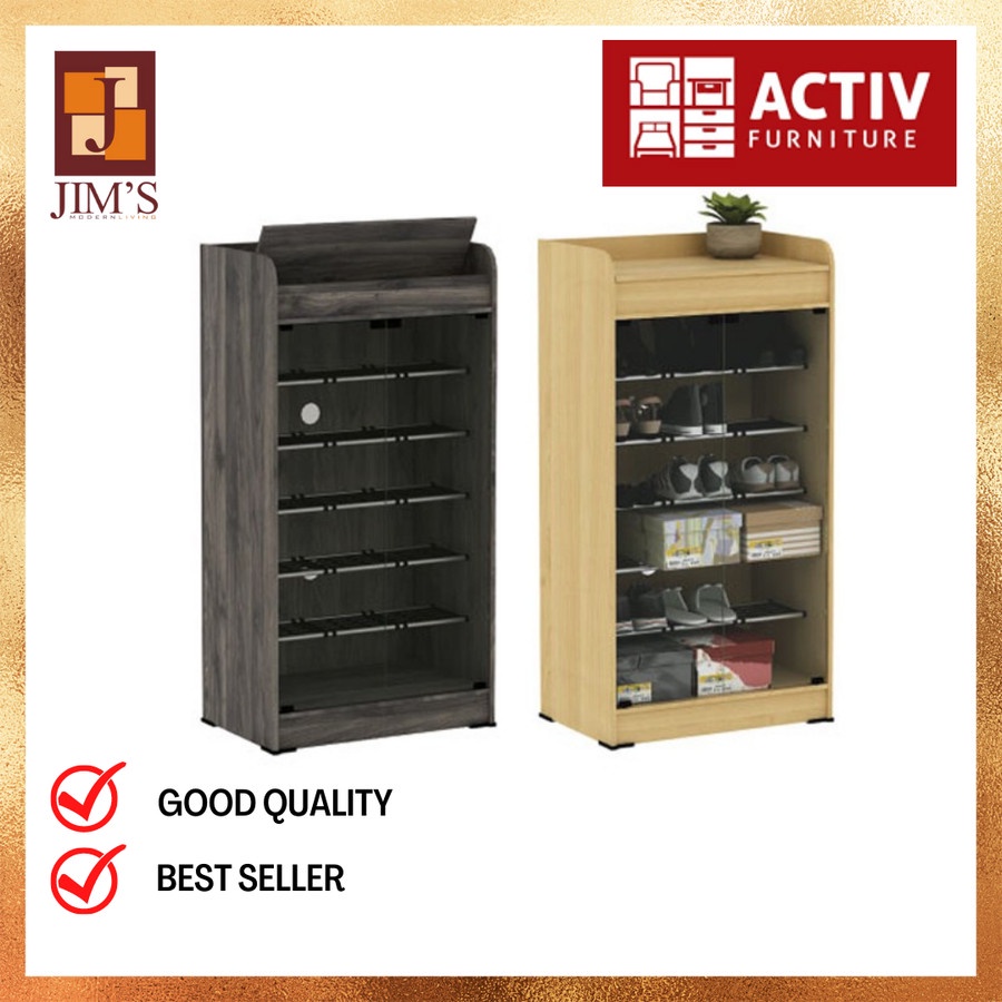 ACTIV SPIN LS60 LEMARI SEPATU KACA 5 SUSUN/RAK SEPATU MINIMALIS