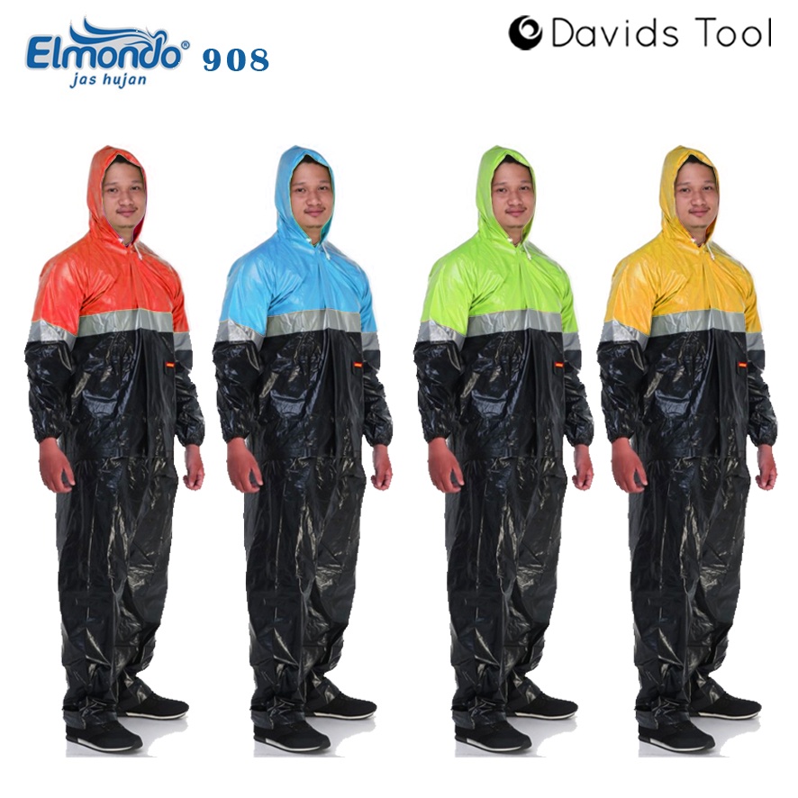 Elmondo Jas Hujan Dewasa Setelan Jaket Baju Celana Jaz Ujan Raincoat 908 Vario