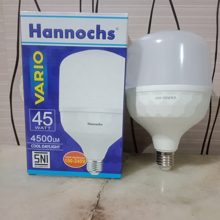 bohlam lampu led hannochs vario 45 watt BERGARANSI RESMI 1 TAHUN MANTAP