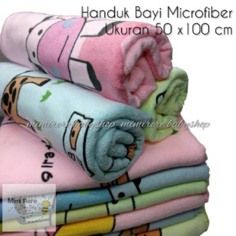 Handuk Bayi Microfiber BESAR dan SEDANG