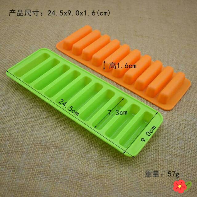 Cetakan Silikon Es Batu Panjang Finger Ice Cube Tray Cookies Kue CES07/Cetakan Silikon Es Batu Panjang Finger Ice Cube Tray Cookies Kue CES07-Cetakan Es Batu Panjang Finger Ice Cube Tray Cookies Kue CES07