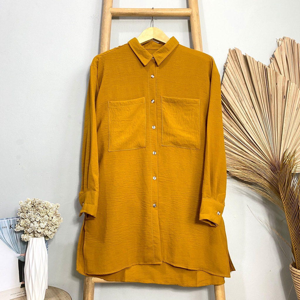 KEMEJA BLOUSE OVERSIZE DAISHA AIRFLOW DAILY OFFICE SHIRT PREMIUM B599