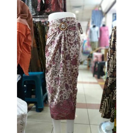 ➭ COUPLE BATIK / ROK PLISKET / ROK DUYUNG / ROK LILIT MOTIF BUNGA TANJUNG PINK ♫