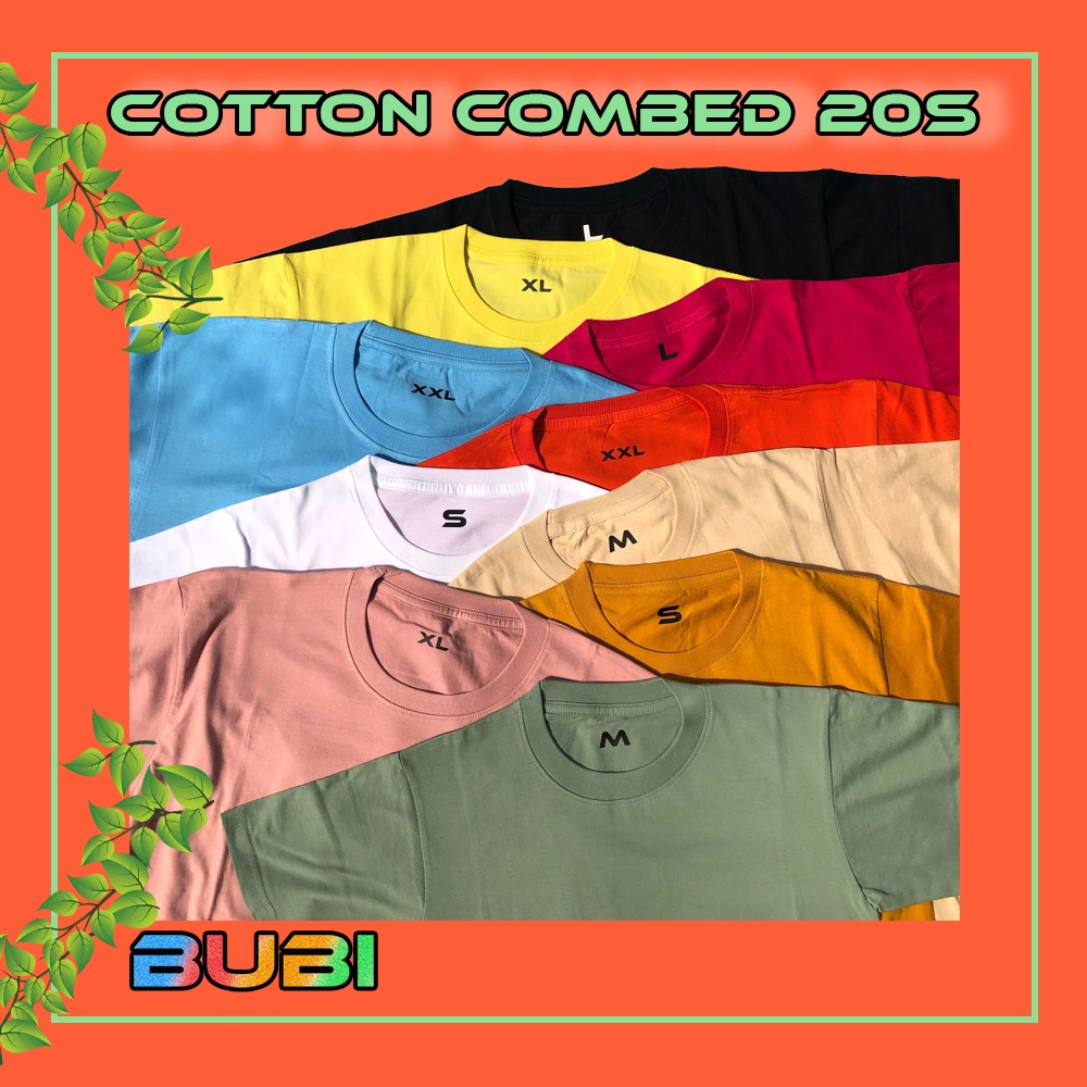 [TEBAL] KAOS POLOS SAGE GREEN COTTON COMBED 20S | PENDEK PRIA WANITA KATUN 20S SHIRT S-XXL