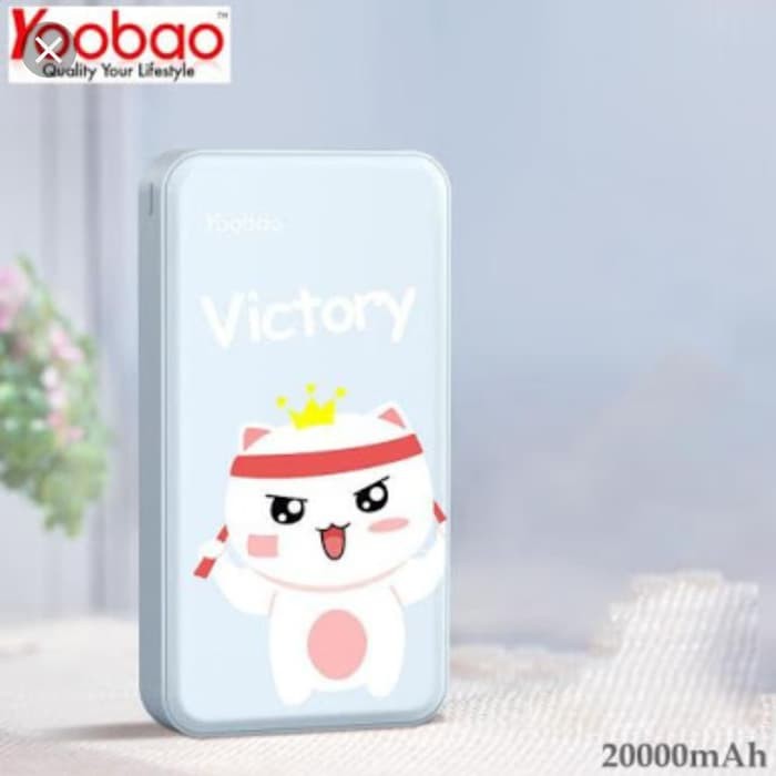 Yoobao Cute S8 Plus Power Bank 20000 mAh Gambar Karakter Lucu