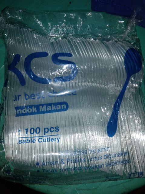 Sendok Makan Bening ( Isi 100 Pcs )