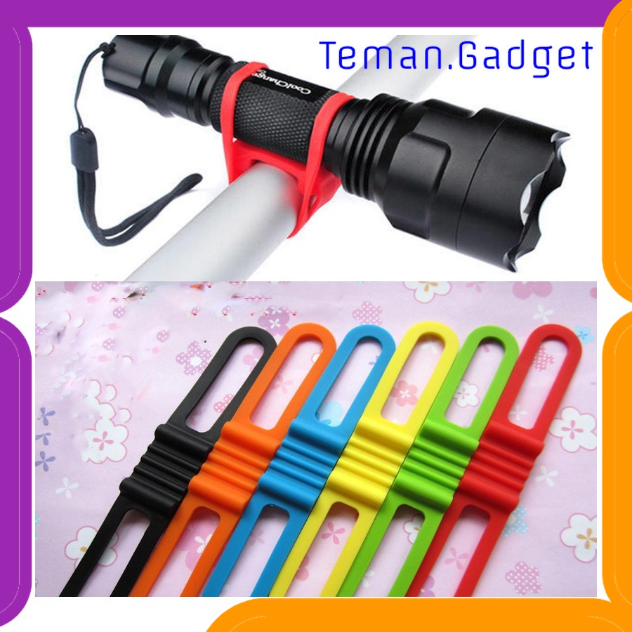 TG-SP142 Silicone Strap Bike Bracket Mount Holder for Flashlight - AB-2962