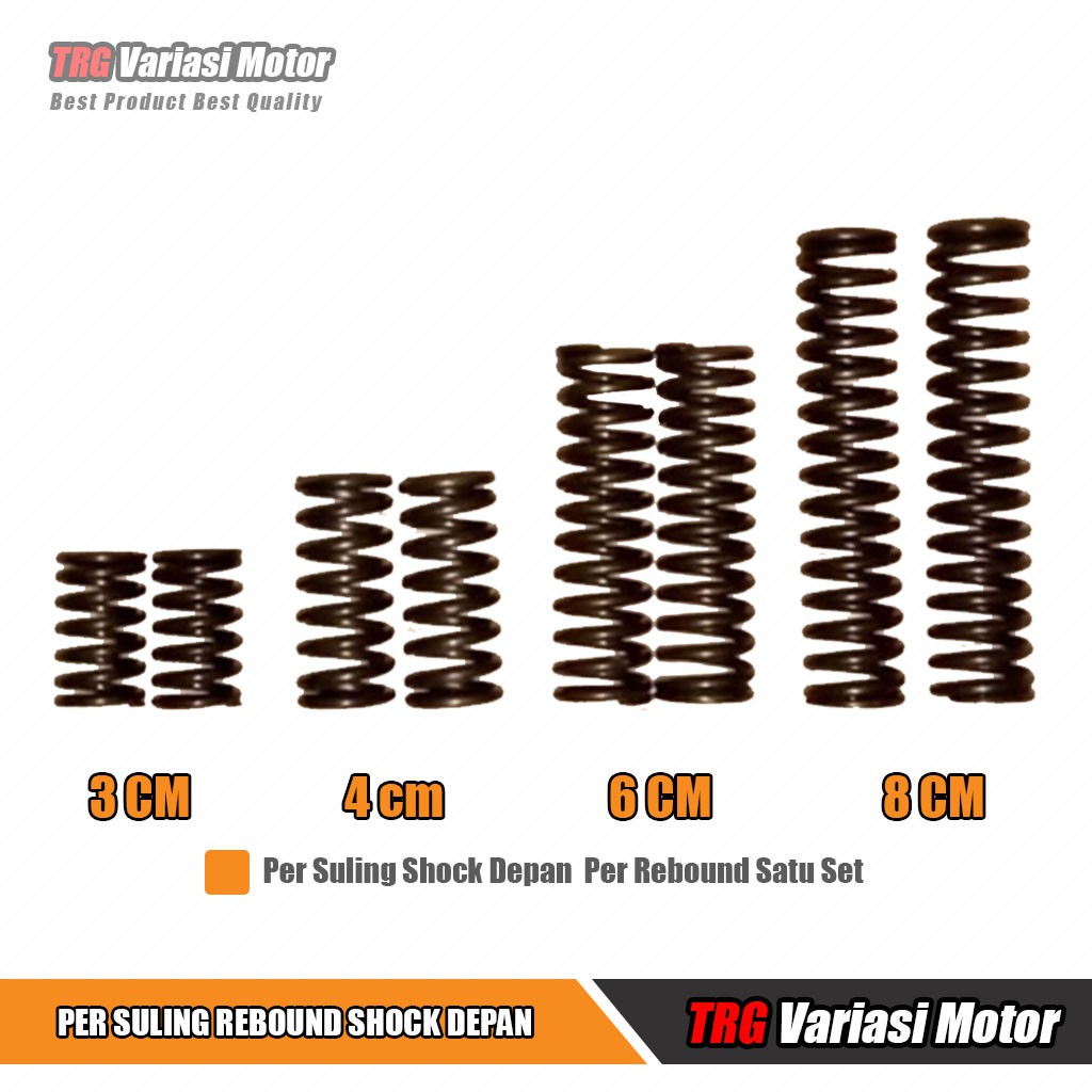 Per Suling Shock Depan Per Rebound TRG Satu Set Panjang 3 cm 4 cm 6 cm 8 cm