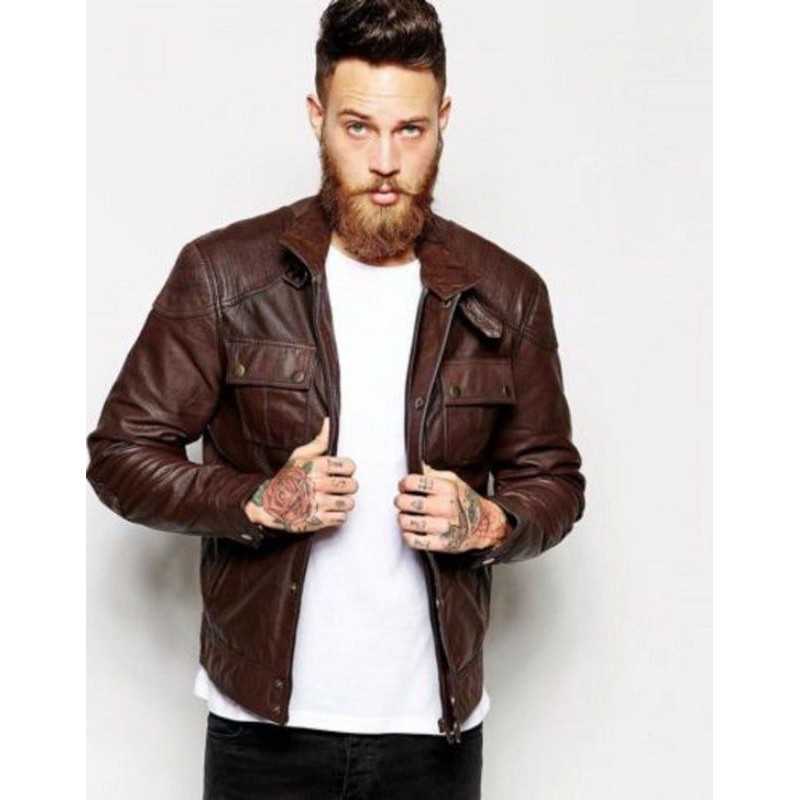 JAKET KULIT ASLI DOMBA | JAKET KULIT PRIA | JAKET KULIT ORIGINAL | JAKET KULIT SPINIL PREMIUM