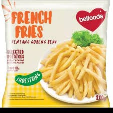 BELFOODS KENTANG GORENG SHOESTRING 200GR FRENCH FRIES FROZEN FOOD MAKANAN BEKU ENAK LEZAT MURAH BOGO