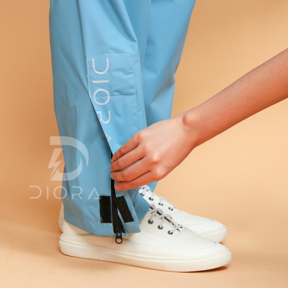 Jas Hujan DIORA Jas Hujan Pria Wanita Dewasa Anti Air Bahan Import Raincoat Saku Kangguru 케