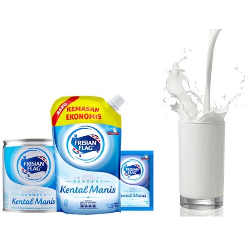 

susu frisian flag kental manis putih
