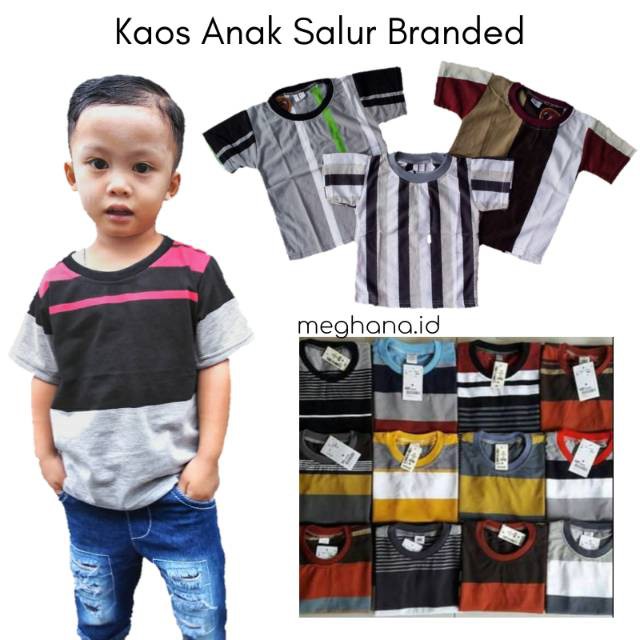 Big SALE 1-3 Tahun SIZE S baju anak/kaos anak/kaos oblong/baju murah/kaos salur//alexa