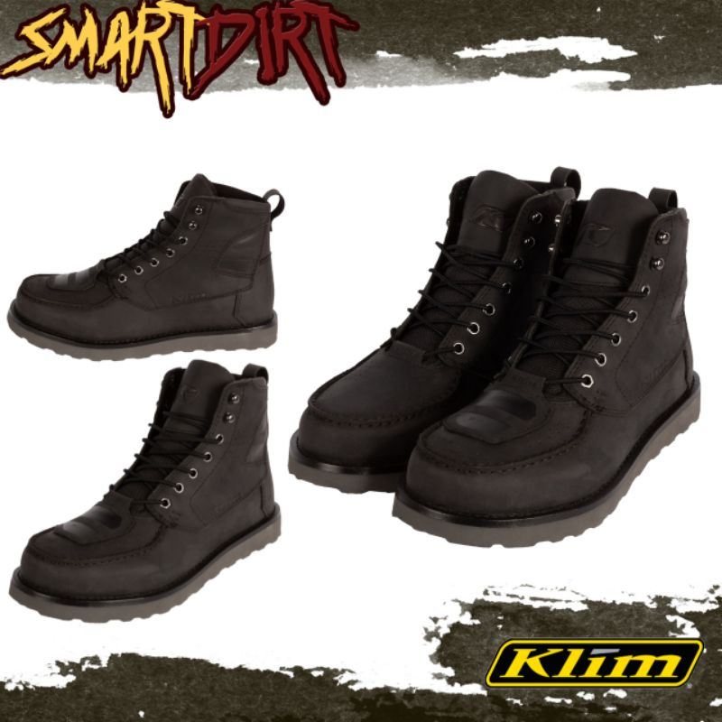 SEPATU KLIM BLAK JAK LEATHER BLACK SEPATU BOOTS KLIM BLAK JAK GUNMETAL