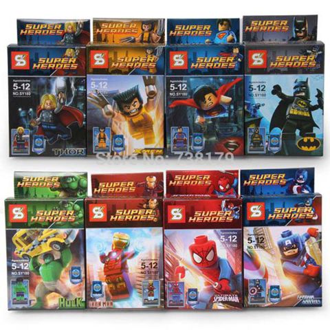 Lego Super Hero DC Marvel SY180 Super Heroes (1set)
