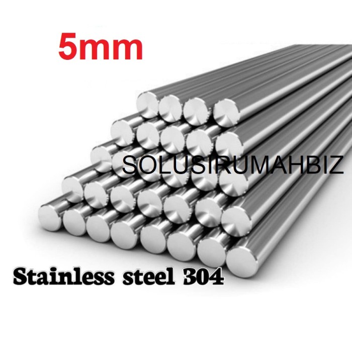 as stainless steel 304 dia 5mm x 100 cm shaft 304 / round bar