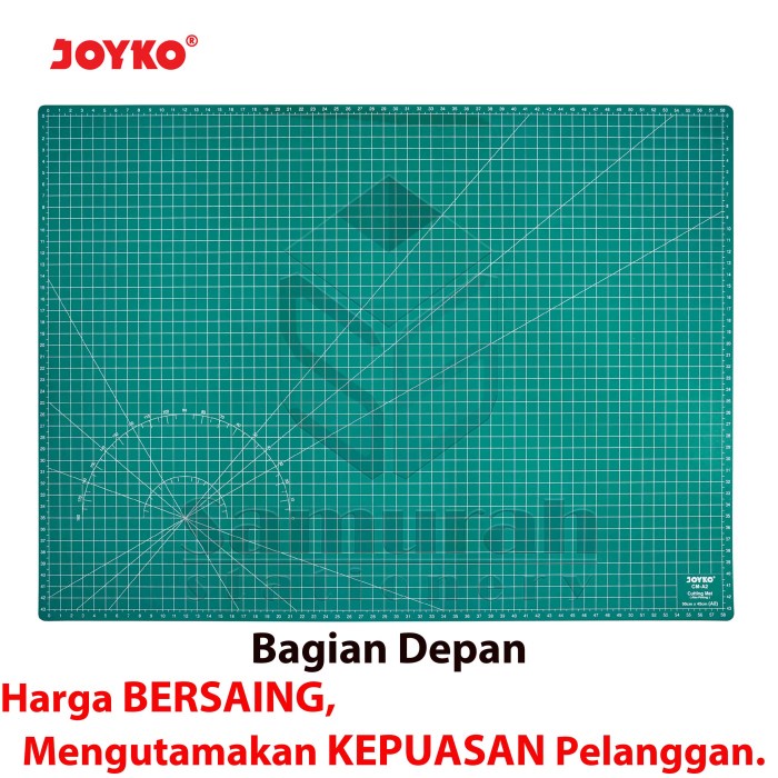 

Produk Cutting Mat Joyko Ukuran A2 / Alas Potong Kertas / Cutter Hijau Cm-A2 Berkualitas