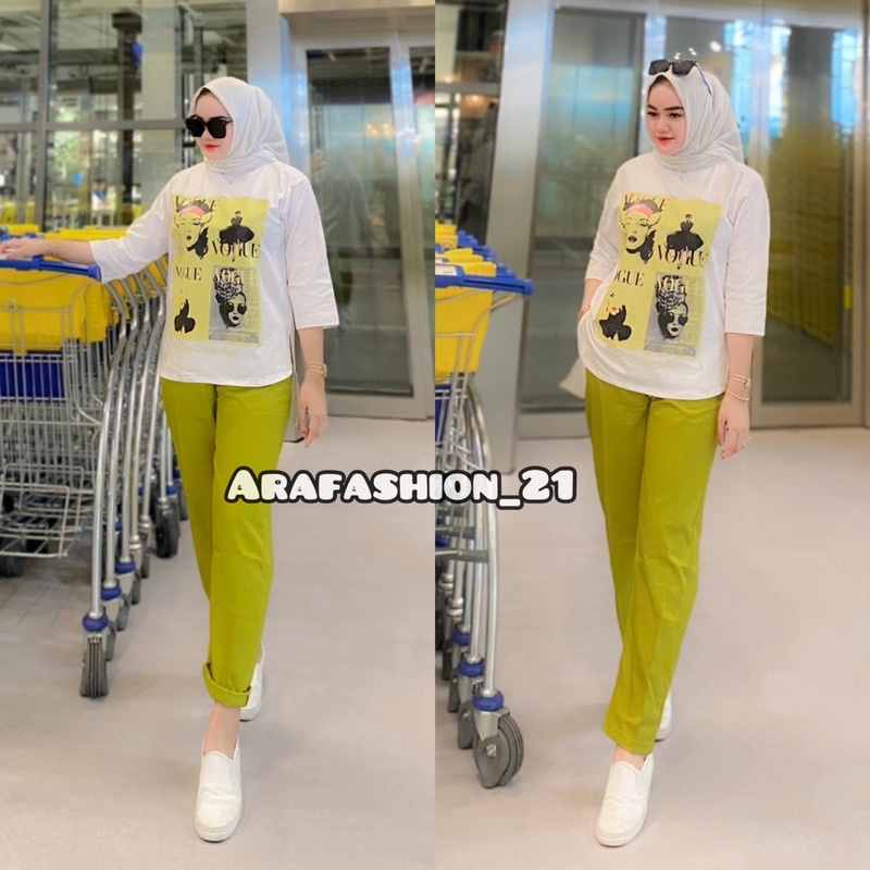 Set Celana + Atasan Over Size Shaqueenara By TRQ