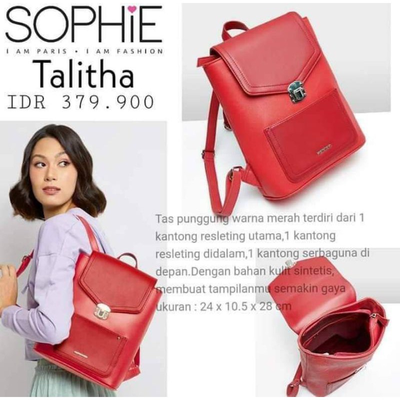 TAS RANSEL WANITA TALITHA SOPHIEMARTIN PARIS