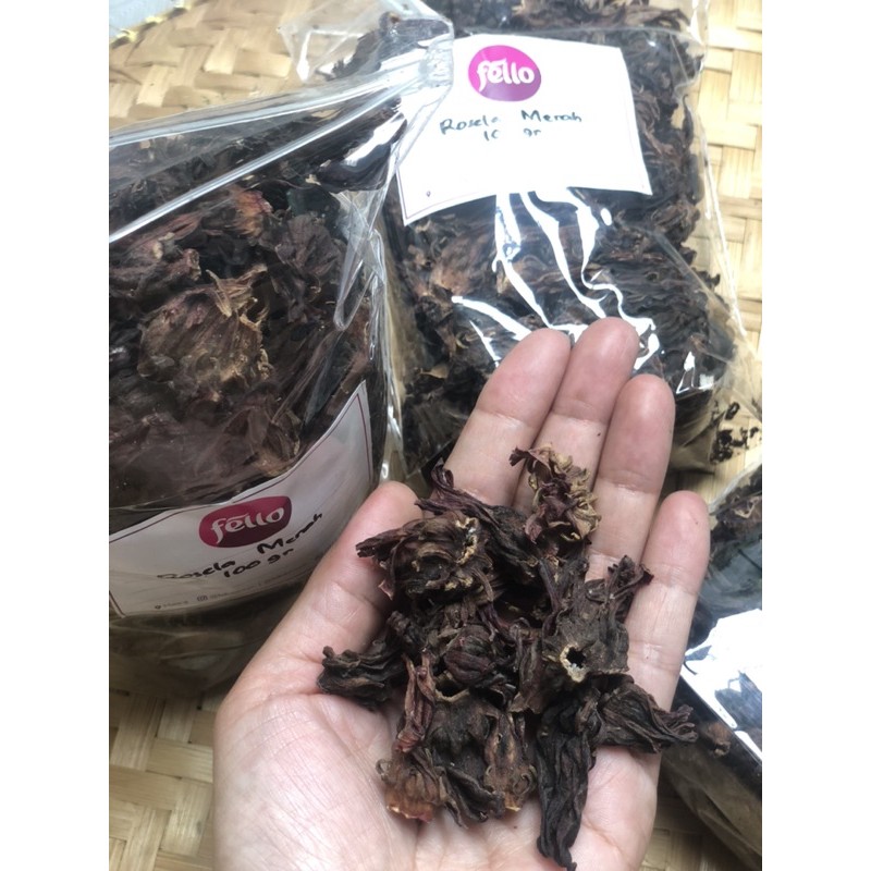 

TEH BUNGA ROSELA MERAH KERING ASLI 100 GRAM