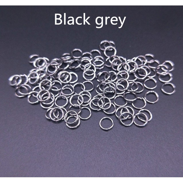 200Pcs Ring Jump Metal 4-12mm Untuk Aksesoris Perhiasan Handmade Diy