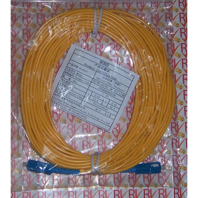 ➲ Patch Cord SC/UPC-SC/UPC 15 Meter Sx FO/Fiber Optic/Optik PatchCord ✵