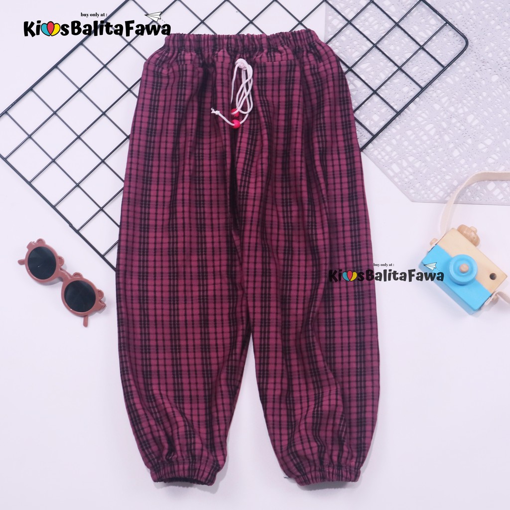 (ANAK PEREMPUAN) Jogger Motif uk 5-8 Tahun / Joger Pants Anak Cewek Murah Celana Panjang Import Lucu