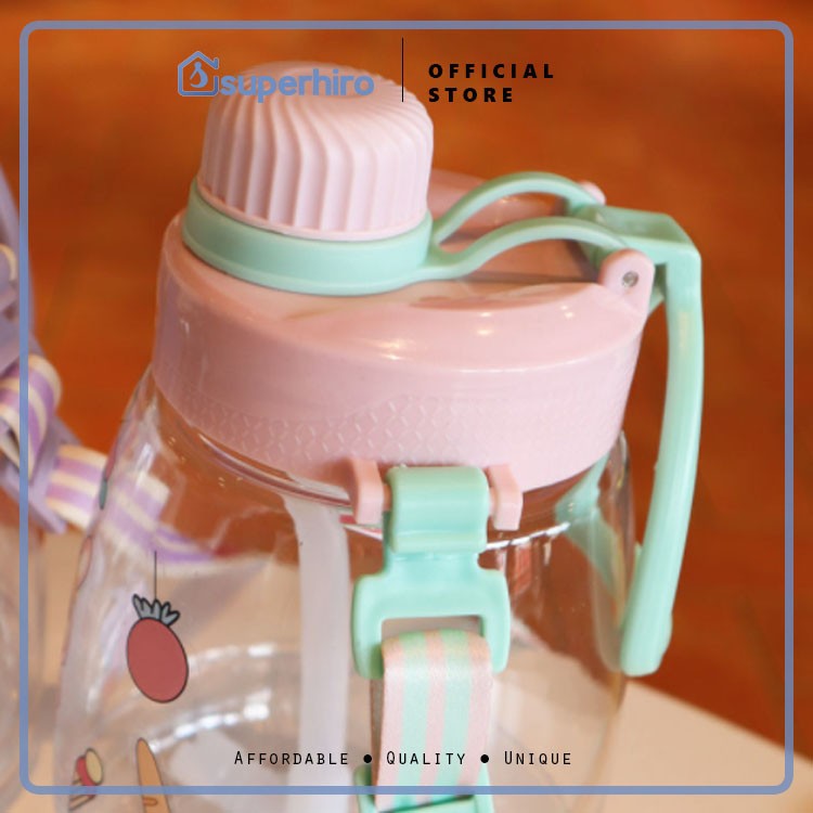 Botol Minum Anak Besar 1 Liter / Balita 100% BPA FREE Premium Sedotan