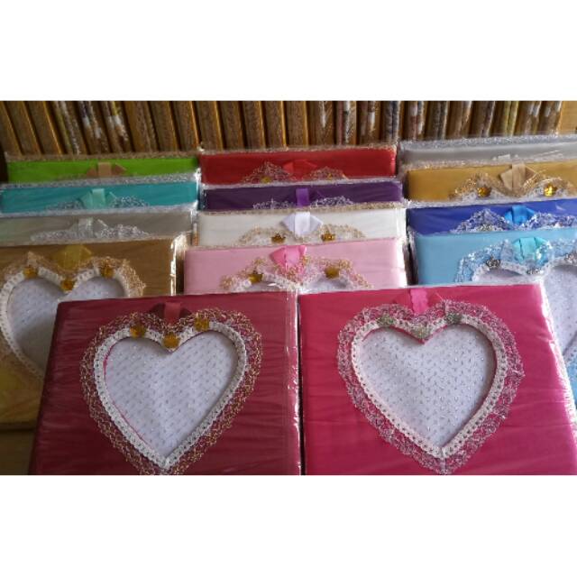 

souvenir buku tamu renda